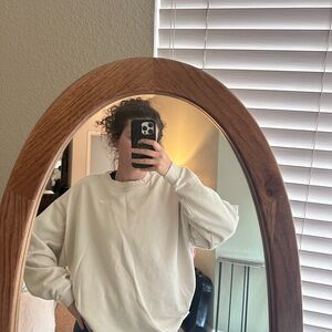 Gymshark Men’s Crewneck - Cream (Size M)